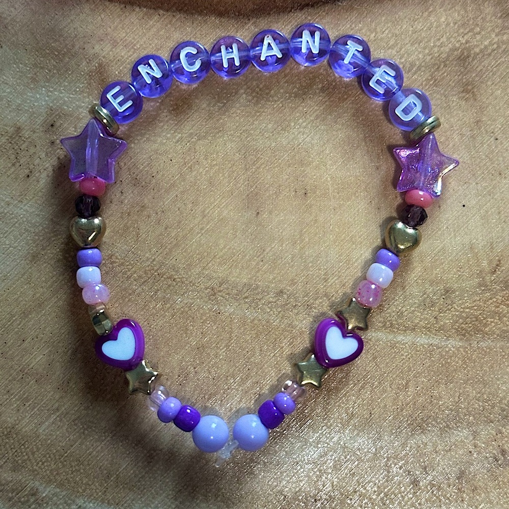 5 for $10 Taylor Swift Handmade Friendship Beaded Bracelet
“Enchanted”